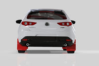 Rally Armor 19-25 Mazda3 Hatchback Black UR Mud Flap w/White Logo