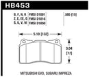 Hawk Performance Ceramic Front Brake Pads