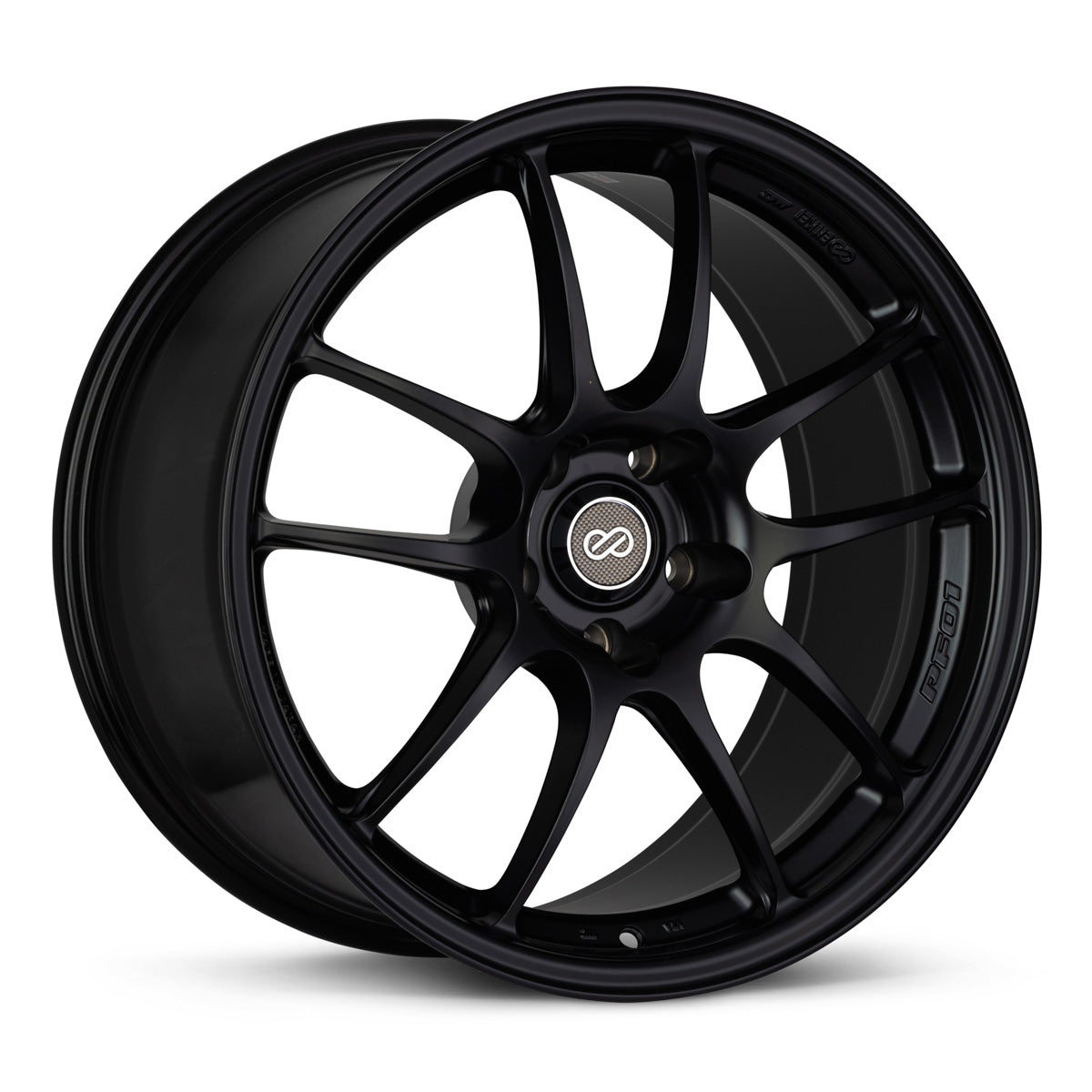 Enkei PF01 18x9.5 5x114.3 15mm Offset 75 Bore Dia Black Wheel