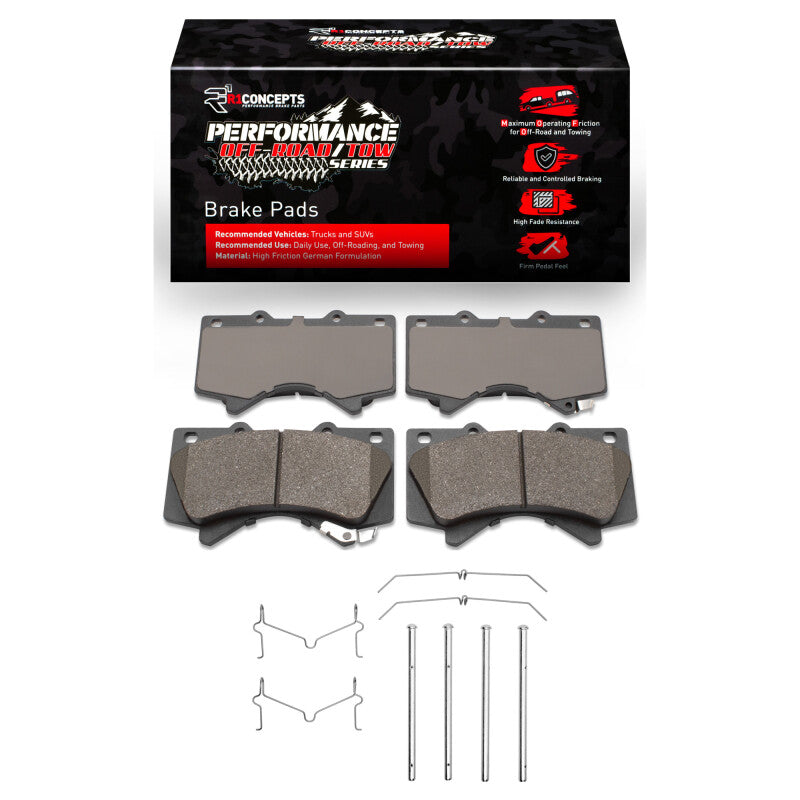 R1 2007-2022 Lexus LX570 Front Performance Off-Road/Tow Brake Pads & Hardware Kit (2400-1303-01)